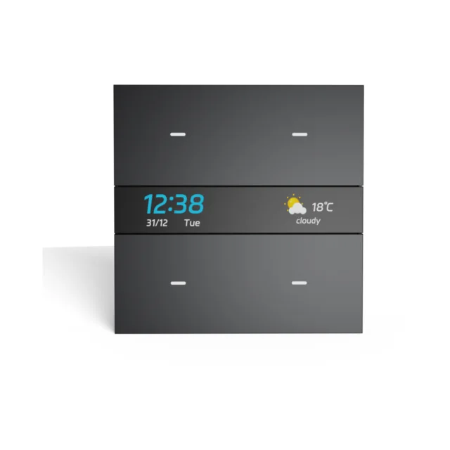 Display switch panel, With clock and weather