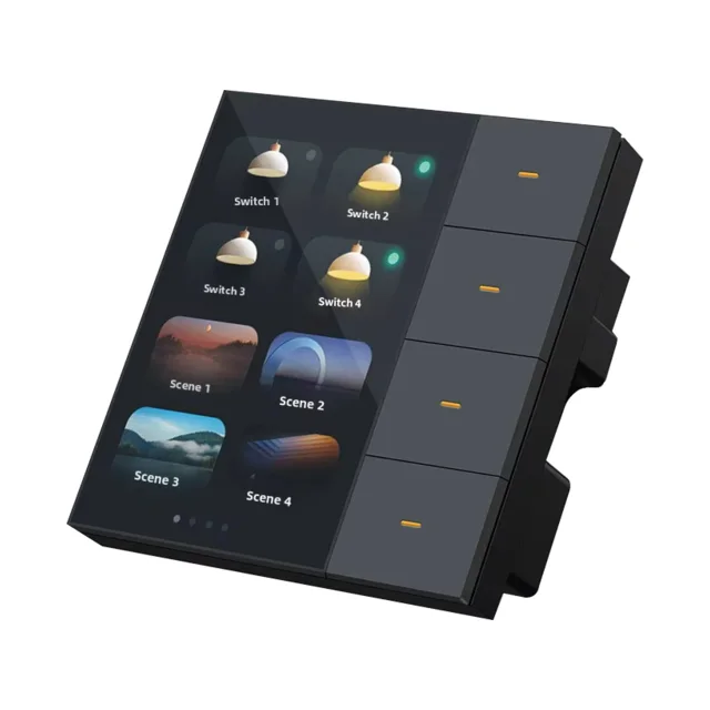 Scene control panel, Touchscreen scenes and switches
