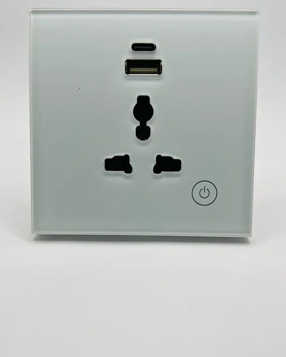 Smart wall socket, With USB-A and USB-C