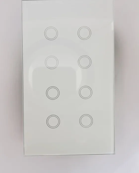 Multi-gang switch, Up to 8 circuits in one panel